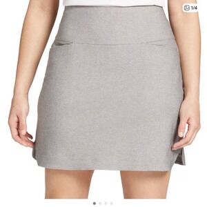 NEW Lady Hagen Women XL Golf 17" Skort Heather Gray Sculpt Pull On WGH17430